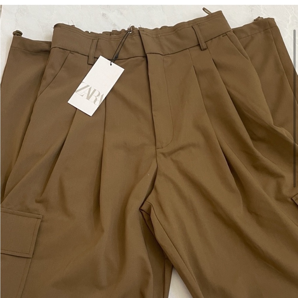 NWT Zara Wide-Leg Cargo Pants size XS - Picture 7 of 9